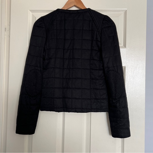 Ladies Aritzia Wilfred Black Quilted Blazer 2 - Picture 2 of 7